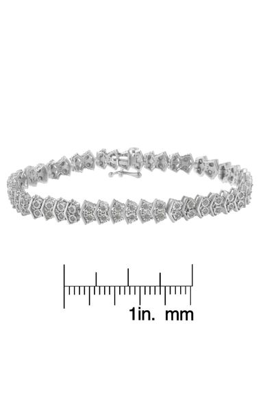 1.0 cttw Diamond "Arrow" Shape Tennis Link Bracelet
